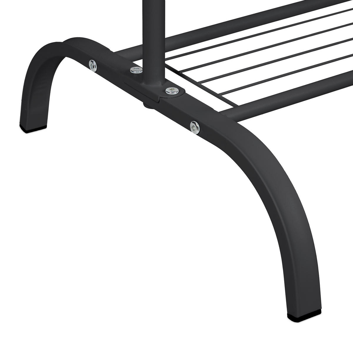 KLEIDERSTÄNDER - Schwarz, Metall (90/139/44cm) - Relaxdays