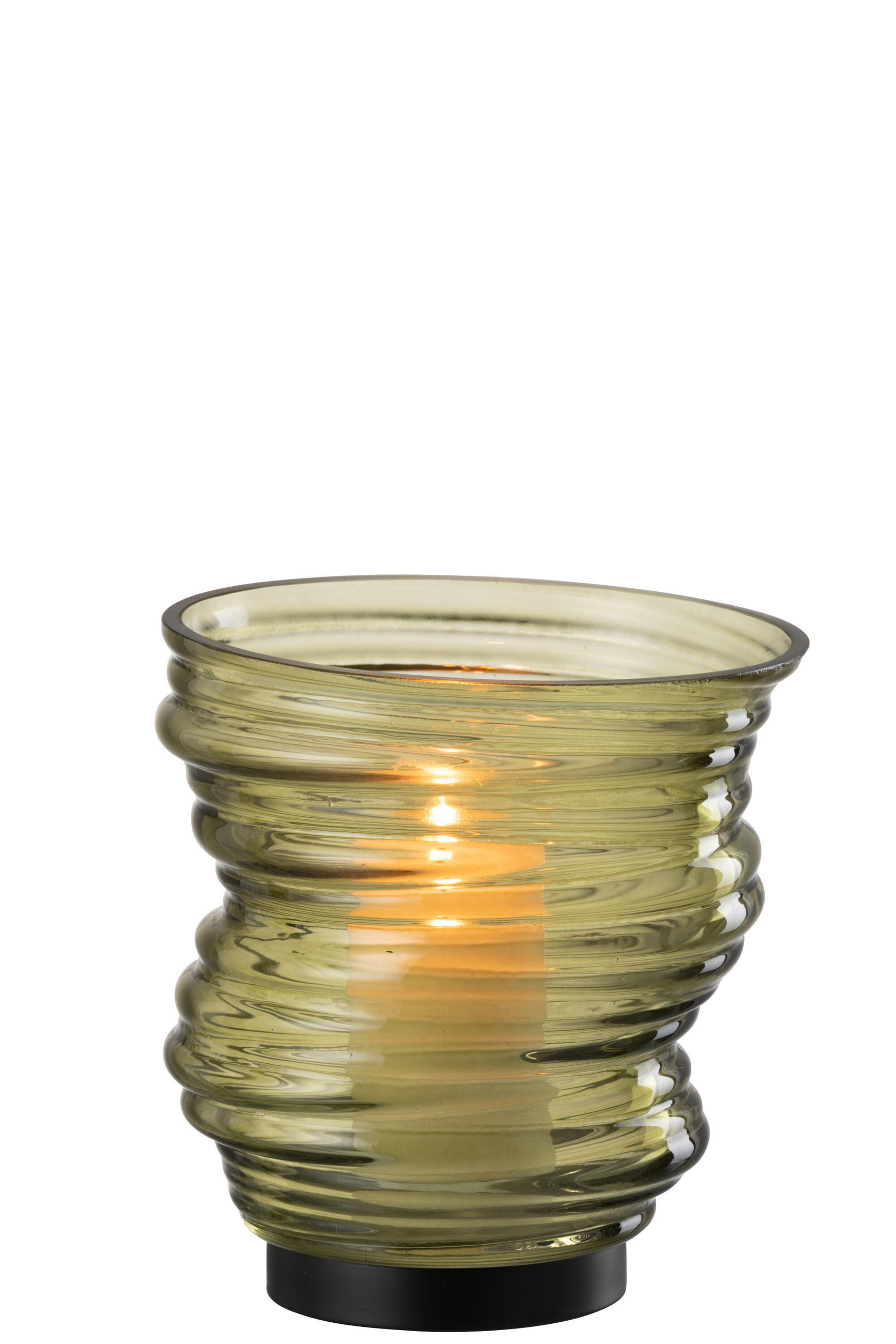 VASE TORNADO - Glas - Grün - S - Ø 16 cm - Grün, Glas (17cm) - J-Line