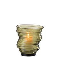 VASE TORNADO - Glas - Grün - S - Ø 16 cm - Grün, Glas (17cm) - J-Line