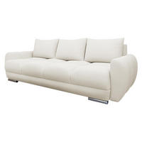 SCHLAFSOFA Logo 3 - Silberfarben/Creme, Holz/Kunststoff (234/89/97cm) - MIRJAN24