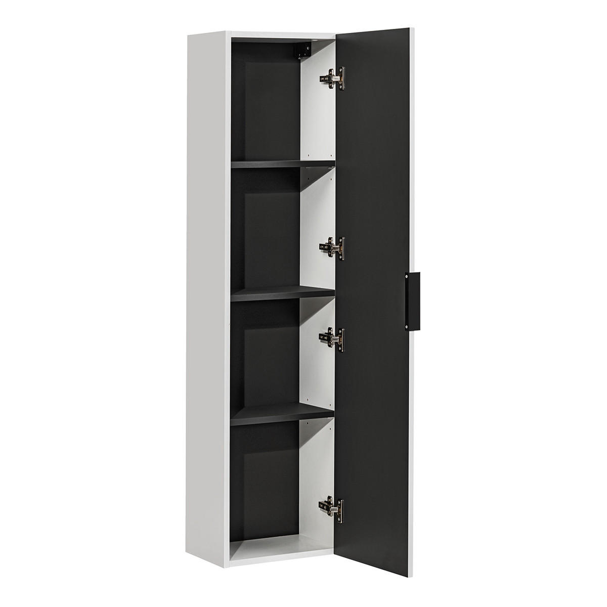 BADMÖBEL Adriel 2er-Set Weiß - Weiß, Holzwerkstoff (120.4/57/46cm) - Petits-meubles