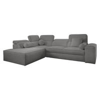 ECKSCHLAFSOFA Vito VII, Seite: Links - Dunkelgrau, Holz/Textil (276/214cm) - MIRJAN24