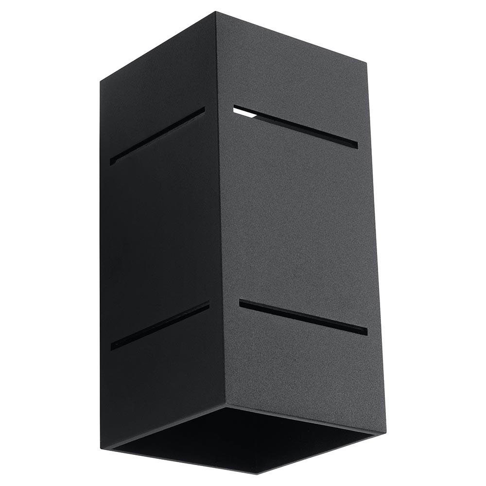 XXXLutz Wandeleuchte Schwarz 10x20x12 cm