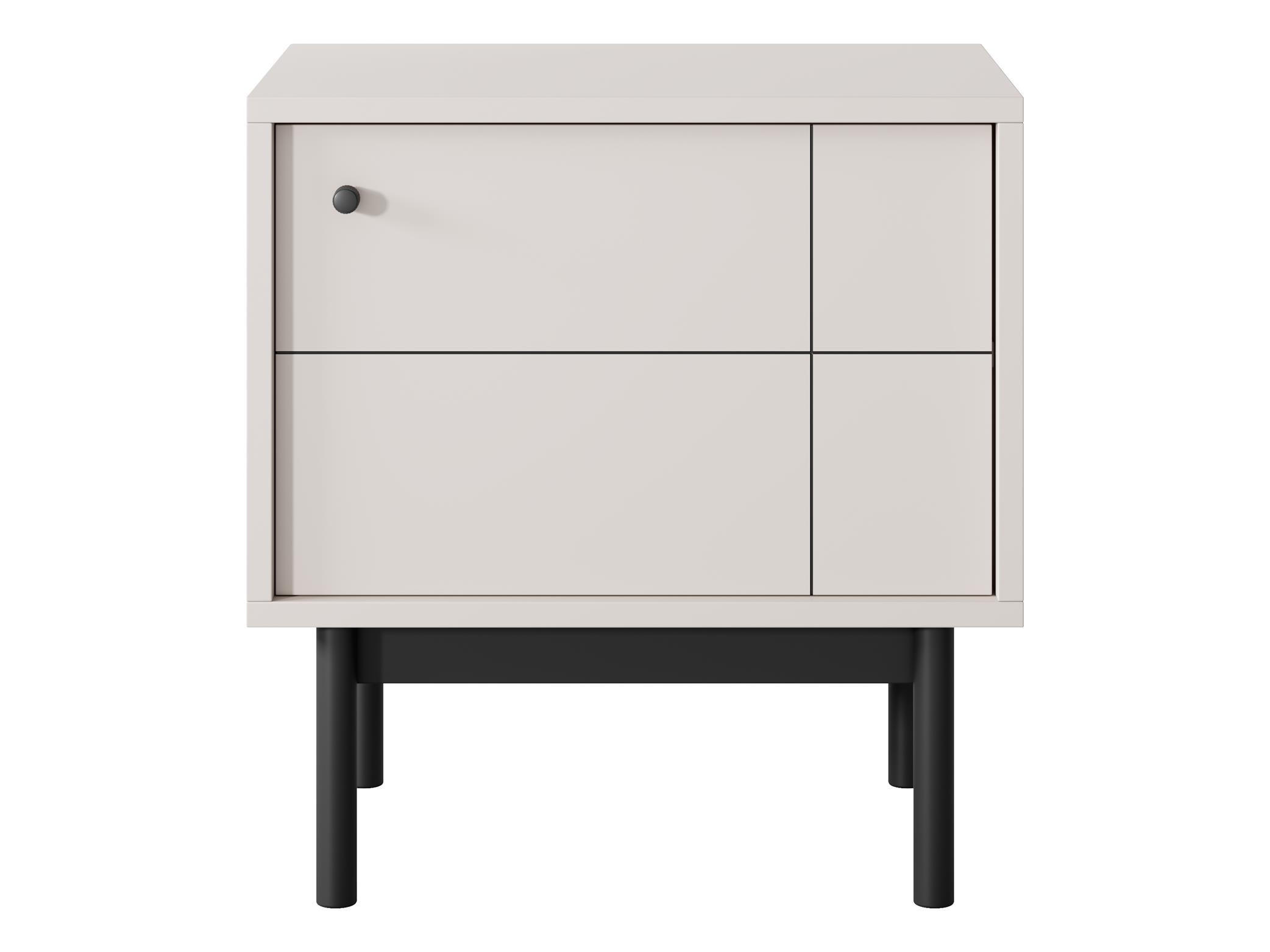 Thumbnail - Bettso Nachttisch, Beige, Holzwerkstoff, 54x57x39 cm, Schlafzimmer, Nachttische