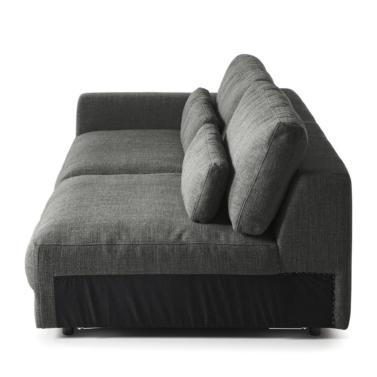 3-SITZER MODULSOFA - Grau, Textil (228/80/117cm) - home24