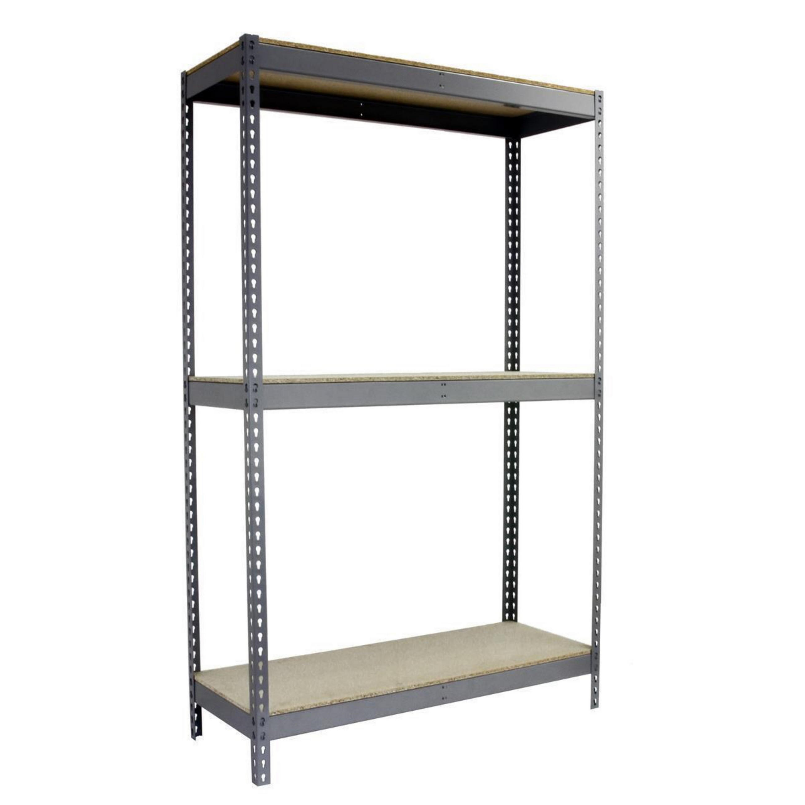 SCHWERLASTREGAL Wood Beast Three HxBxT 150 x 120 x 75 cm 3 Ebenen Fachlast 600 kg Grau - Grau, Metall (120/150/75cm) - PROREGAL