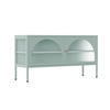 TV-SCHRANK 115 cm, Salbeigrün - Grün, Metall (35/60/115cm) - Oviala