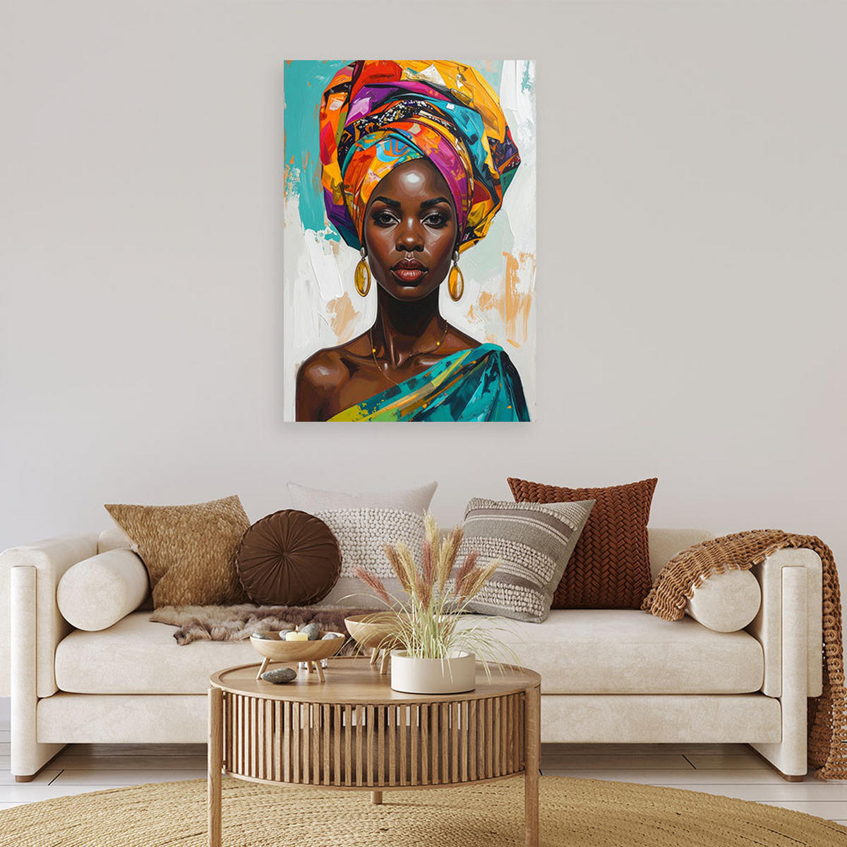 LEINWANDBILD Menschen & Charaktere 80x120cm - Multicolor, Textil (80/120cm) - Feeby