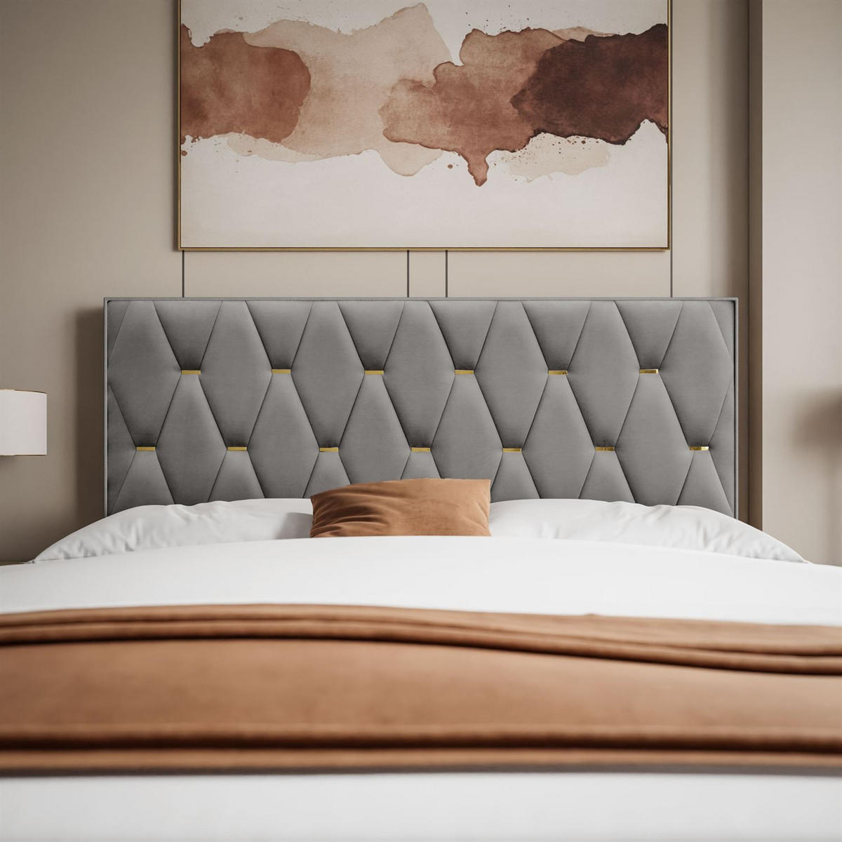 BOXSPRINGBETT IZOLDA mit Bettkasten und Topper 160x200 cm Royal Velvet 250 - Grau, Textil - Lookway