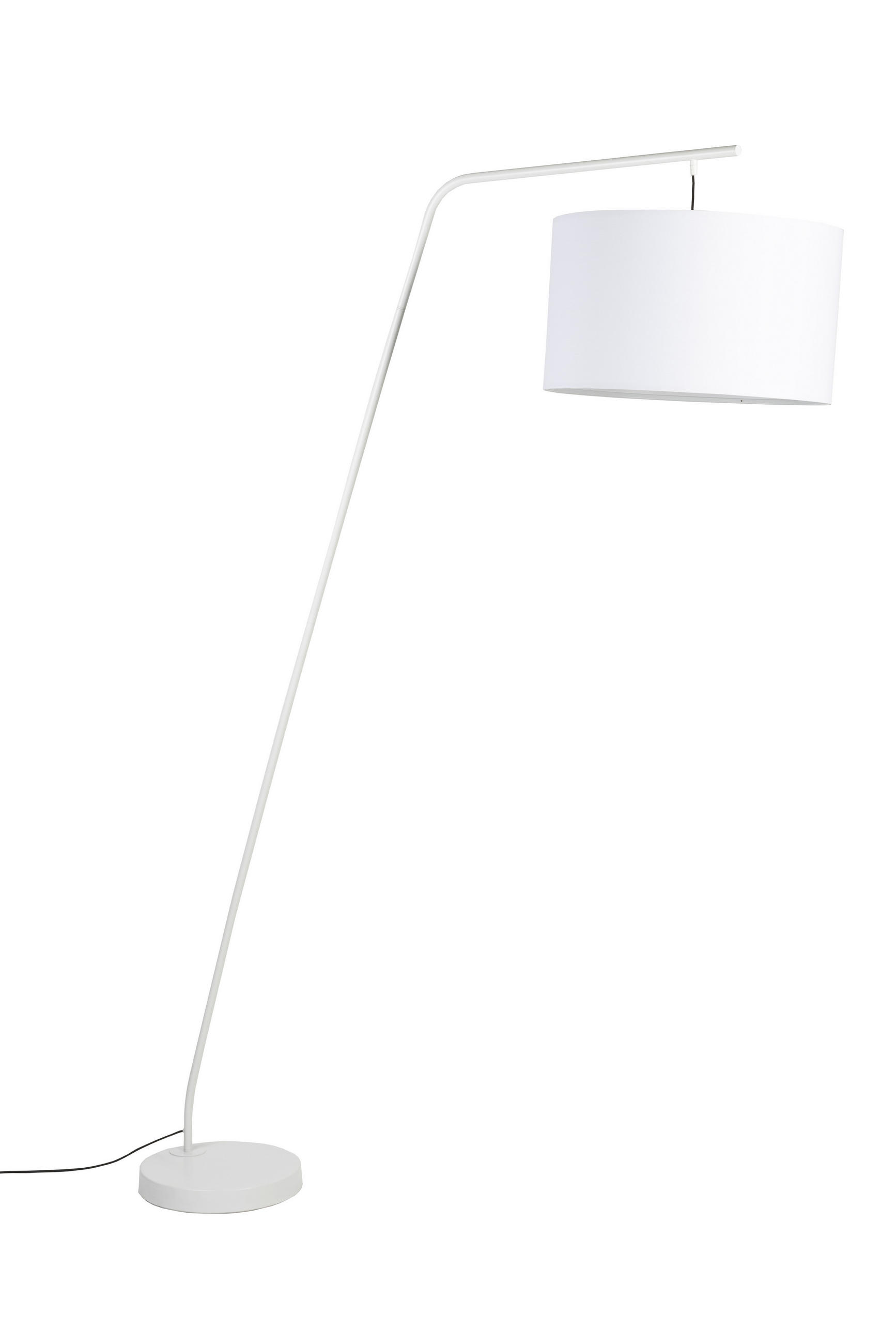 STEHLAMPE Martine - Weiß - 160/50/220 cm - Weiß, Metall (160/50/220cm)