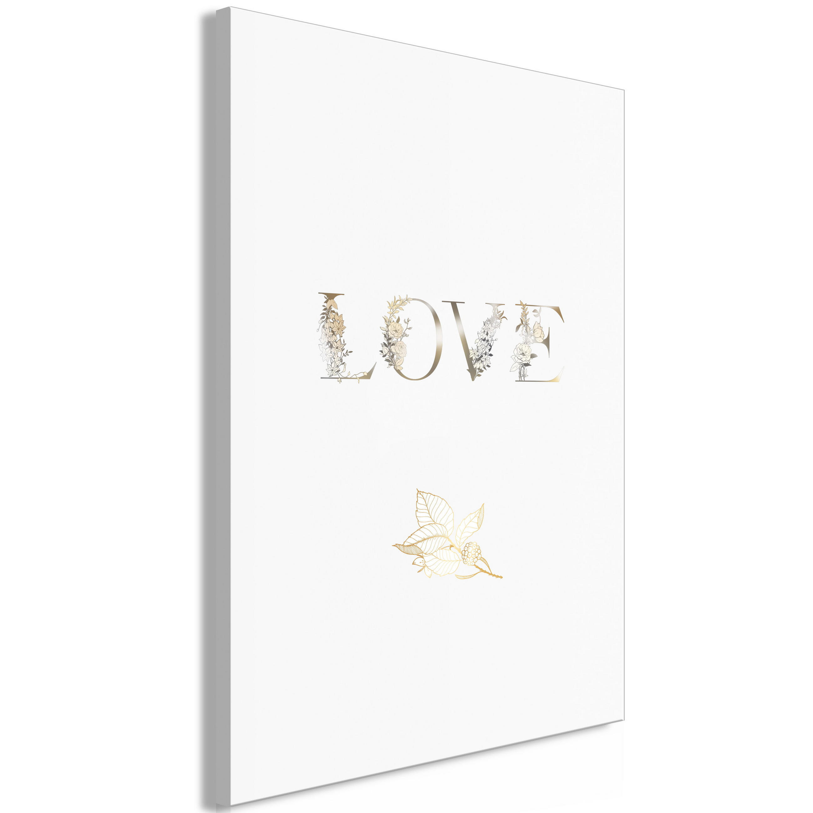 KUNSTDRUCK Grau 40/60 cm - Goldfarben/Grau, Textil (40/60cm) - KUNSTLOFT