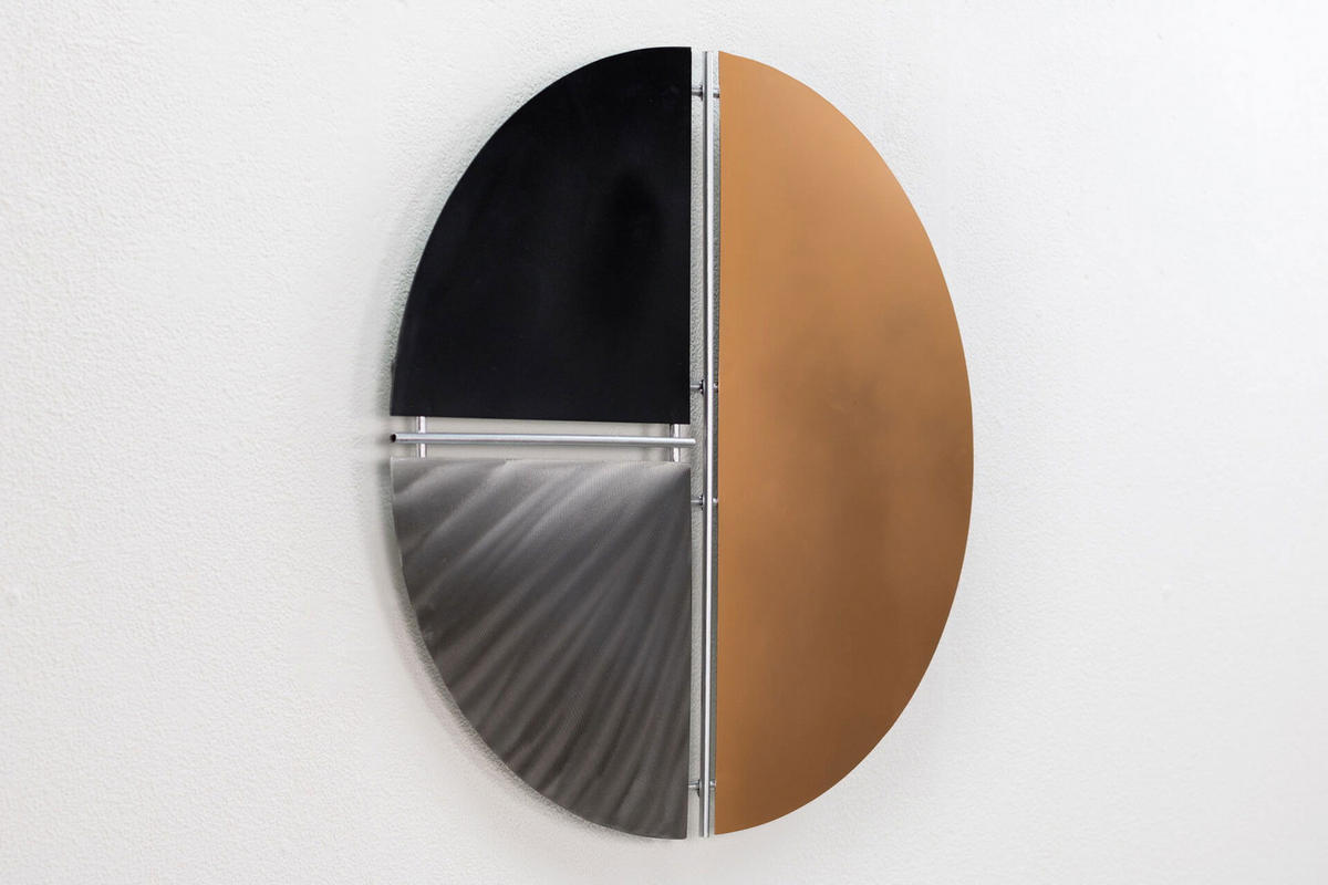 WANDDEKO Schwarz 60/60 cm - Schwarz, Metall (2/60/5cm) - KUNSTLOFT