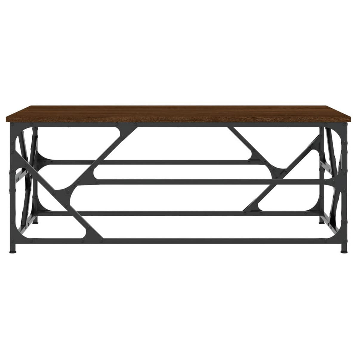 COUCHTISCH Braun Eichen-Optik 100x50x40 cm Holzwerkstoff - Braun, Holzwerkstoff (50/100/40cm) - furnicato