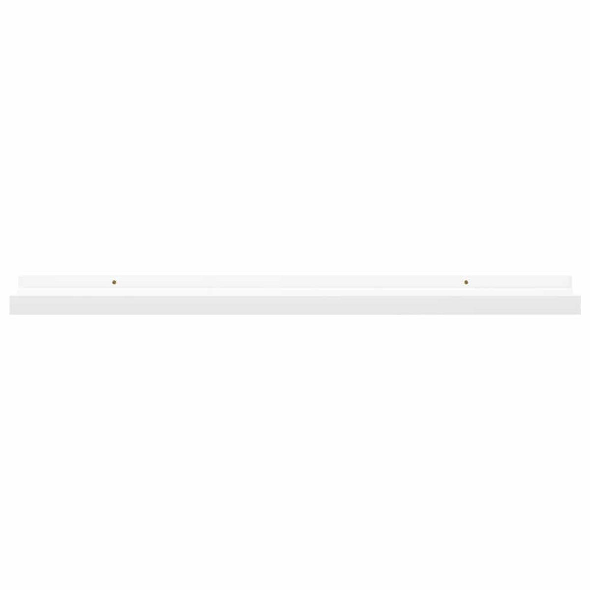 WANDREGALE 4er Set Weiss 80/9X3 Cm - Weiß, Holzwerkstoff (80/3/9cm) - vidaXL