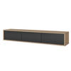 TV-LOWBOARD Moddern Eiche / Anthrazit 180 cm - Eichefarben/Anthrazit, Holzwerkstoff (180/32/36cm) - Selsey