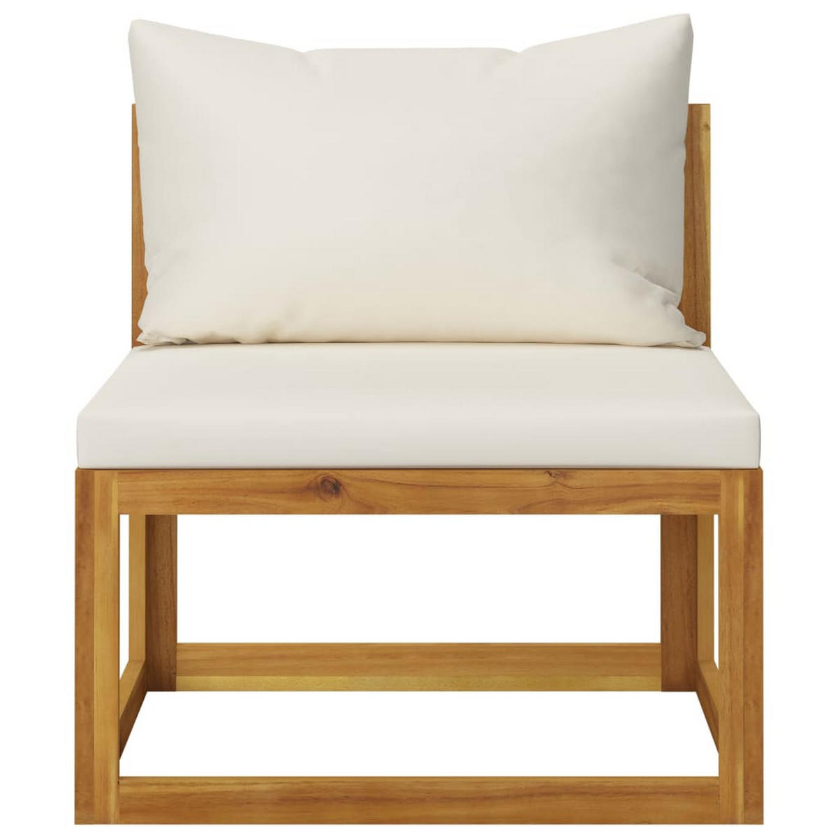 GARTENSET Remy 9-teilig - Creme, Holzwerkstoff - Nettlife