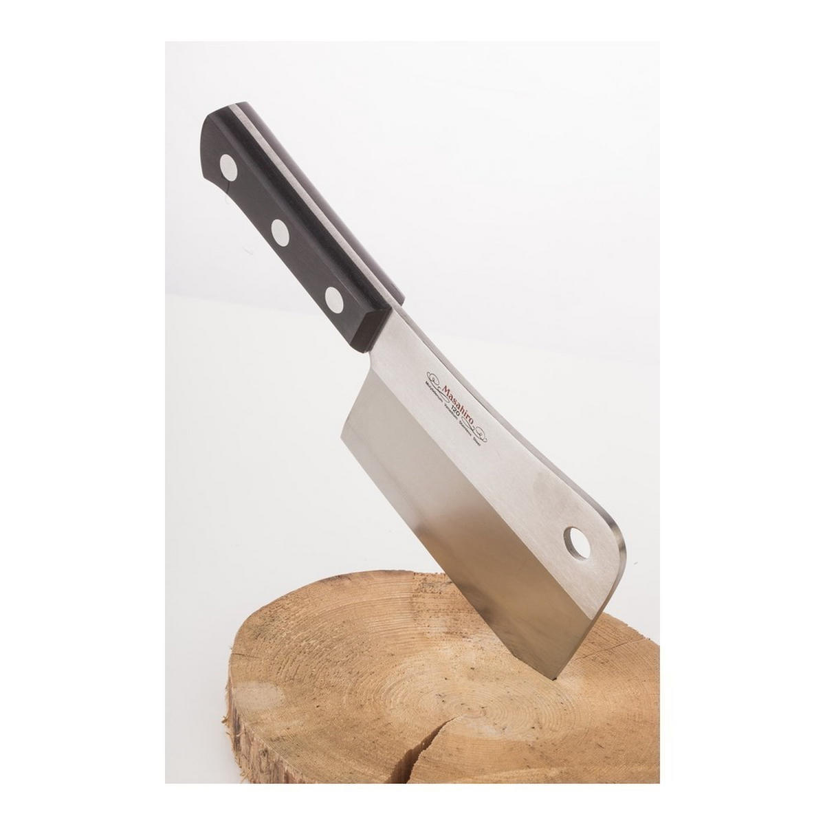 FLEISCHERMESSER Silber 33.1/12.3/33.1 cm 14093 - Silberfarben, Holz (33.1cm) - Masahiro 