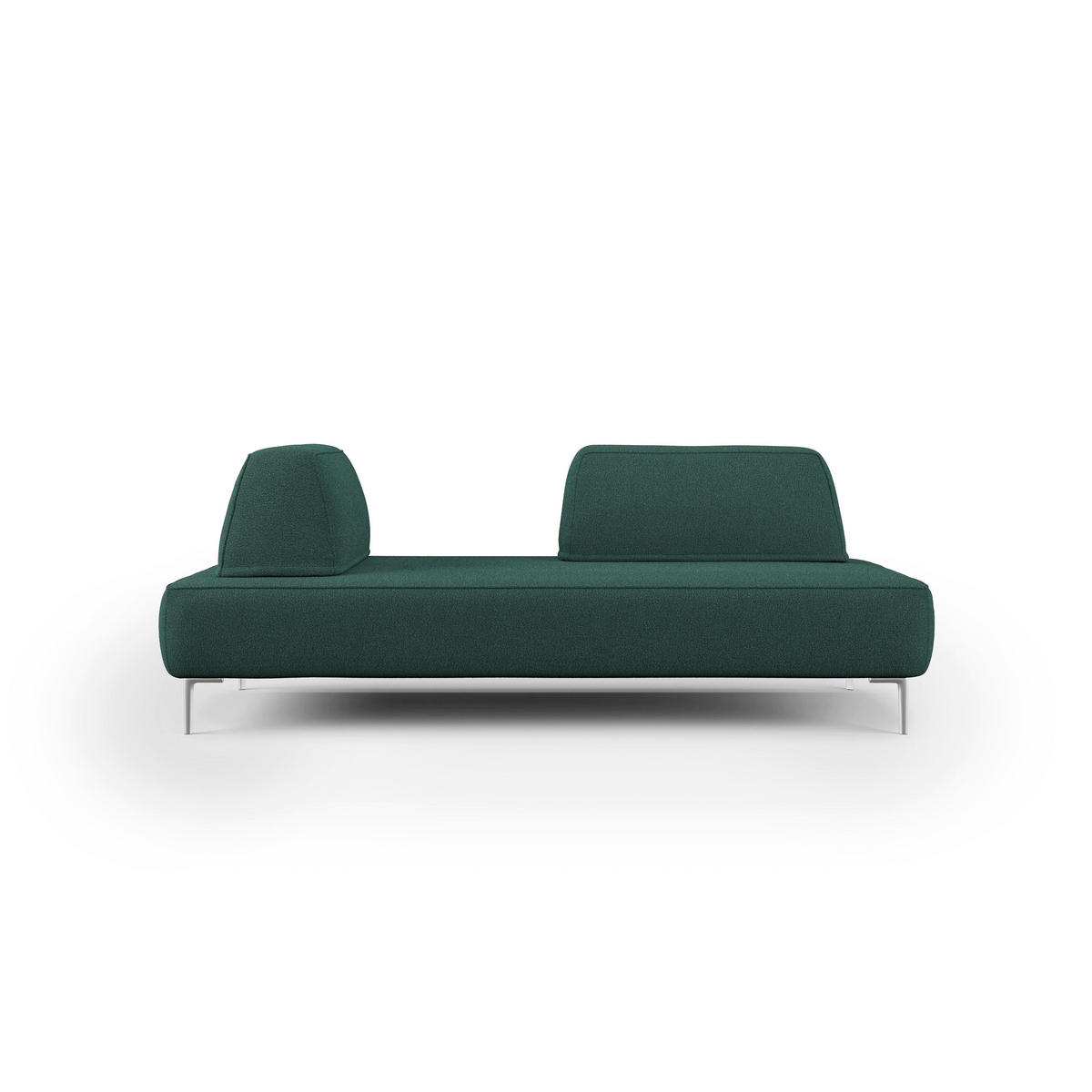LINEARSOFA Newton - Grün, Textil (212/42/115cm) - Divani.store