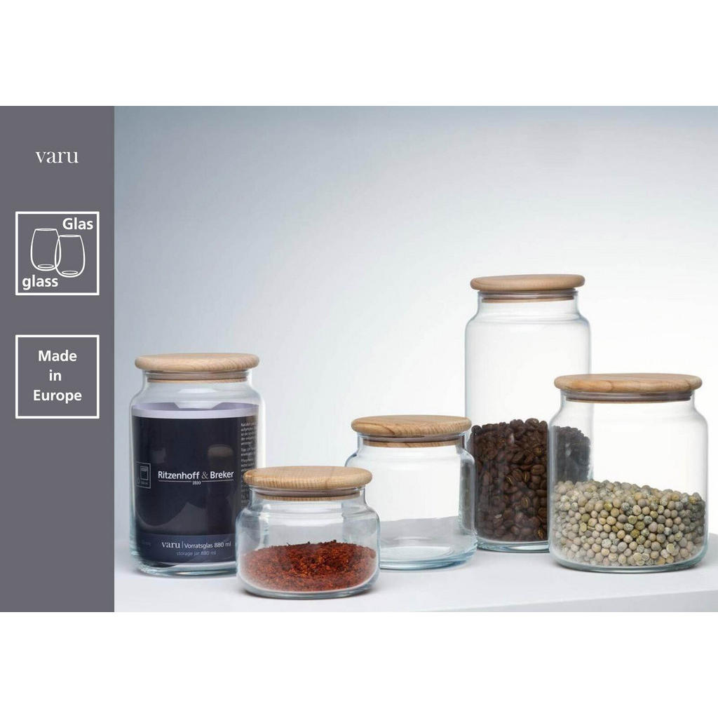 Thumbnail - Ritzenhoff Breker Vorratsgläser, Transparent, Glas, 10x20x10 cm, Küchenzubehör, Vorratsbehälter, Vorratsgläser