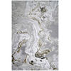WEBTEPPICH Marmor Gold - Greige, Textil (160/230cm) - Kukoon Rugs