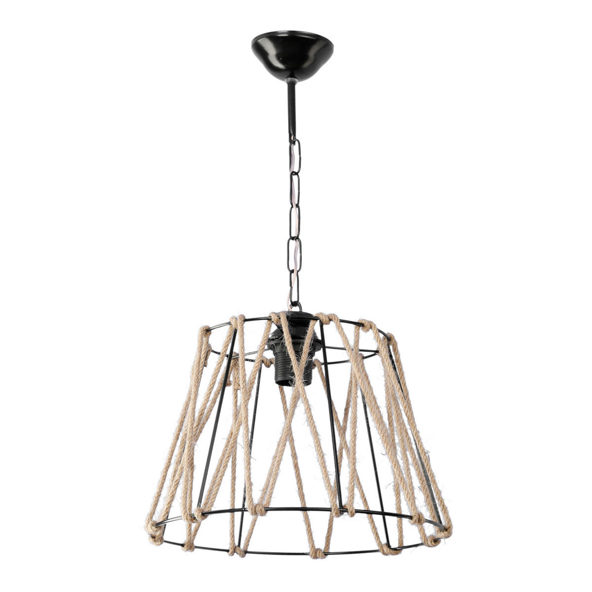 HÄNGELEUCHTE Harrogate 1-flammig - Schwarz, Metall (30/30/54cm) - lux.pro