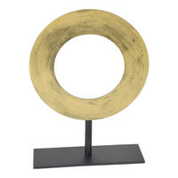 ORNAMENT Joris Messing - Messingfarben/Schwarz, Metall (36/35/7cm) - LOFT42
