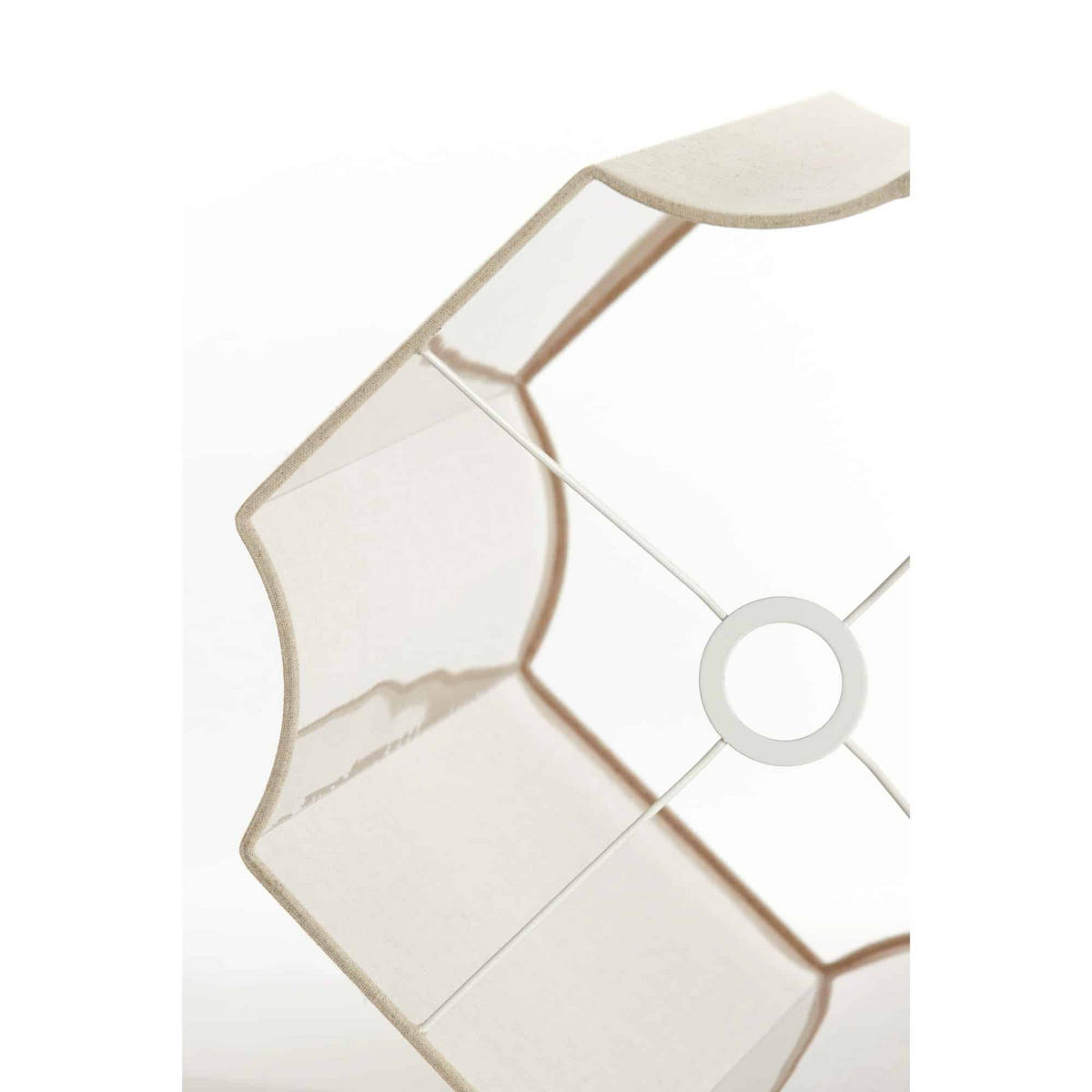 LAMPENSCHIRM Dasli Braun 35/35/45 cm - Braun, Textil (35/35/45cm) - Light & Living