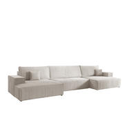 WOHNLANDSCHAFT Corunia - Weiß, Holzwerkstoff/Textil (398/70/148cm) - Fun Möbel