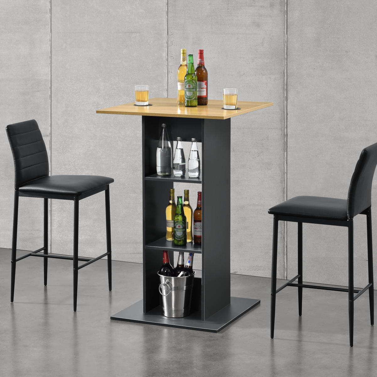 BARTISCH Visby - Braun, Holzwerkstoff (70/110/70cm) - [en.casa]