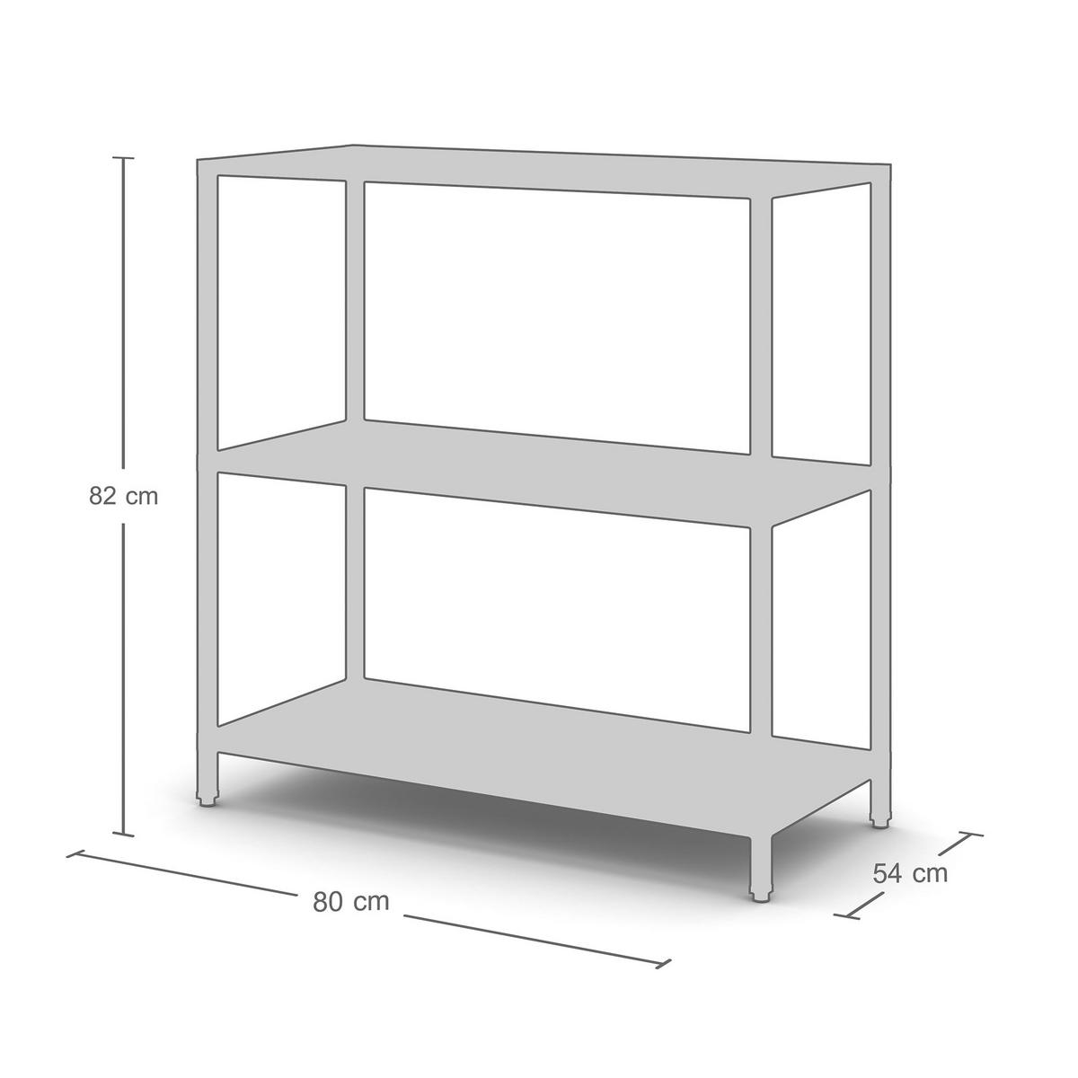 REGAL Cubas Basalt - Grau, Metall (80/82/36cm) - ASSMANN