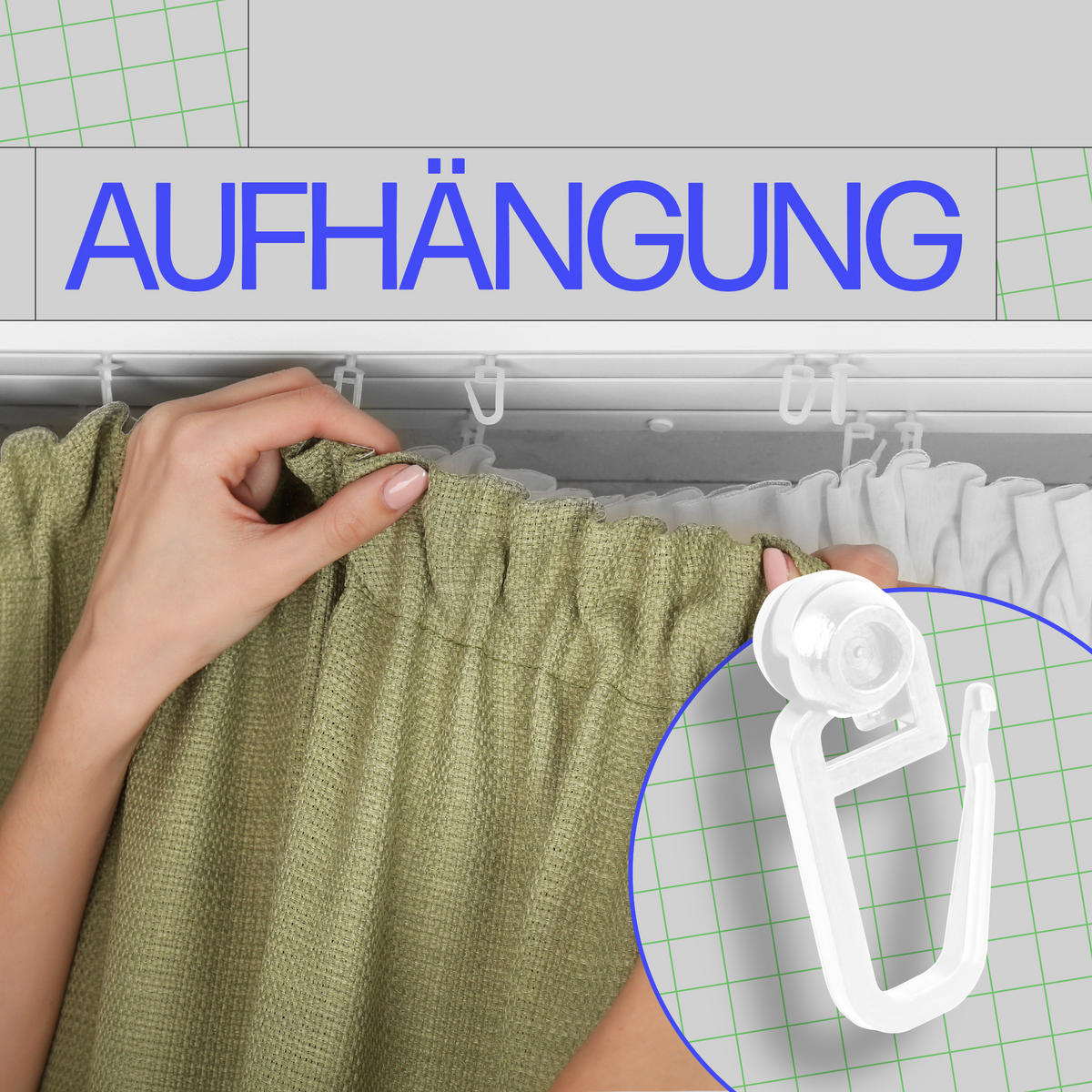 GARDINENSCHIENE - Komplettset inkl. Zubehör 90cm 2-läufig + 2er Set Rundbogen - Weiß, Kunststoff (10/90cm) - Bestlivings