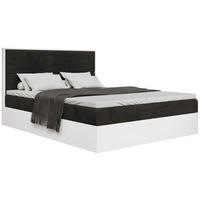 BOXBETT Loft mit Topper 140/200 Schwarz - Schwarz/Weiß, Holzwerkstoff/Textil (140/200cm) - Bromarkt