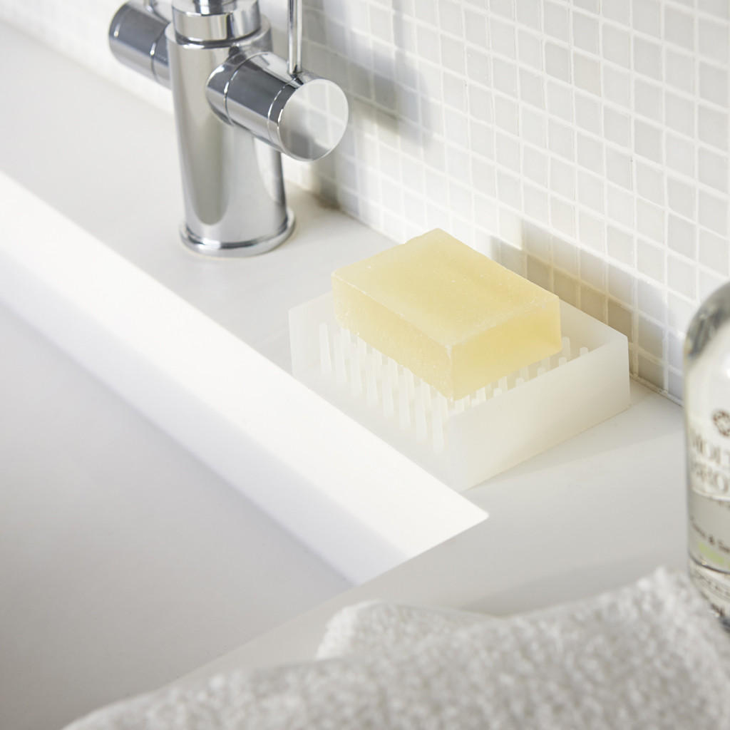 SEIFENSCHALE 2992 Transparent Silikonkautschuk 3 x 11 x 8,5 cm - Transparent, Kunststoff (11/3/8.5cm) - Yamazaki