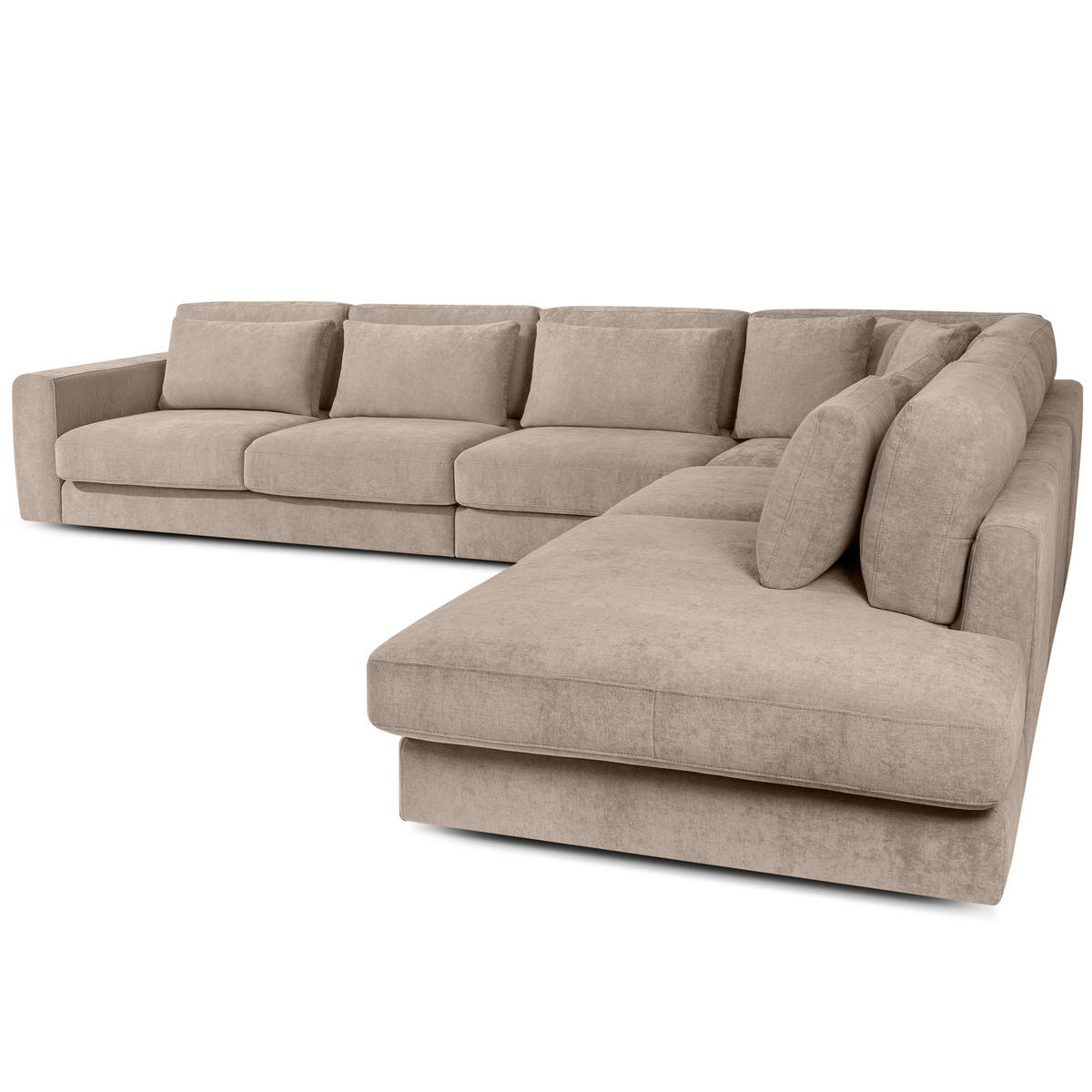 ECKSOFA XL rechts VERUS - Ecru, Holz/Holzwerkstoff (377/328cm) - KONSIMO®