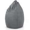 SITZSACK "Drop" 60x60x90cm - 220L - Grau, Textil (60/90/60cm) - Green Bean