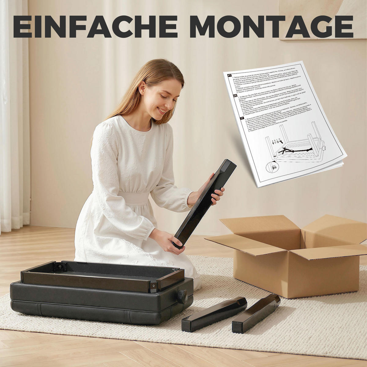 KLAVIERBANK höhenverstellbarer Klavierhocker mit versteckten Stauraum Schwarz - Schwarz, Holz (35/56/63cm) - HOMCOM