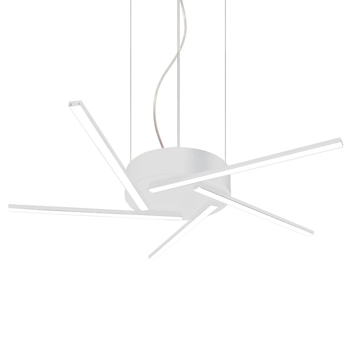 HÄNGELEUCHTE - Weiß, Metall (60/60/4cm) - Lumicom