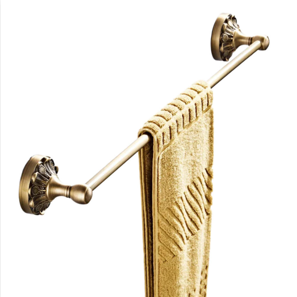 HANDTUCHHALTER, Aus Messing, Länge 60,5 cm - Gelb, Metall (6.6/7.1/60.5cm) - Weltevree