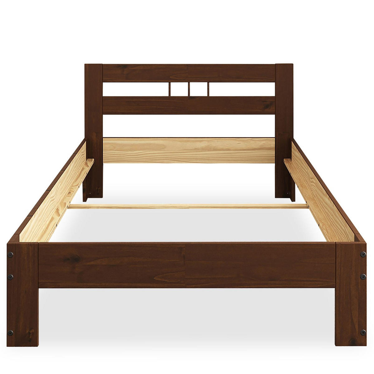 MASSIVHOLZBETT THEO 90X200 CM - Kastanienfarben, Holz (90/200cm) - IDIMEX