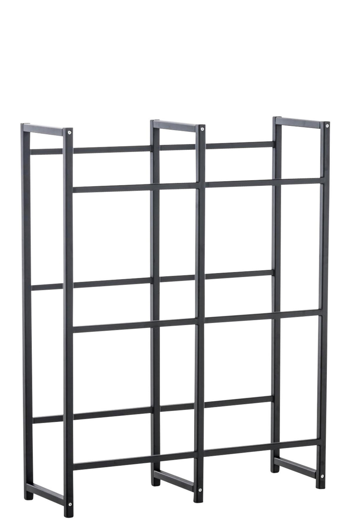 GETRÄNKESKISTENSTÄNDER Lenny - 6er Set - schwarz - Schwarz, Metall (91/31/112cm) - TPFLiving