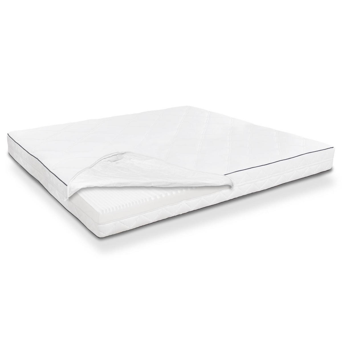KOMFORTSCHAUMMATRATZE Superior 120x200 cm - Weiß, Textil (120/200cm) - Sleezzz