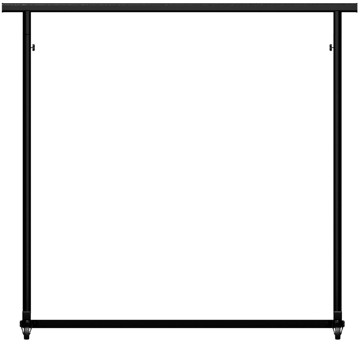 KLEIDERSTÄNDER -Metall - Schwarz, Metall (120/120/50cm) - CLP