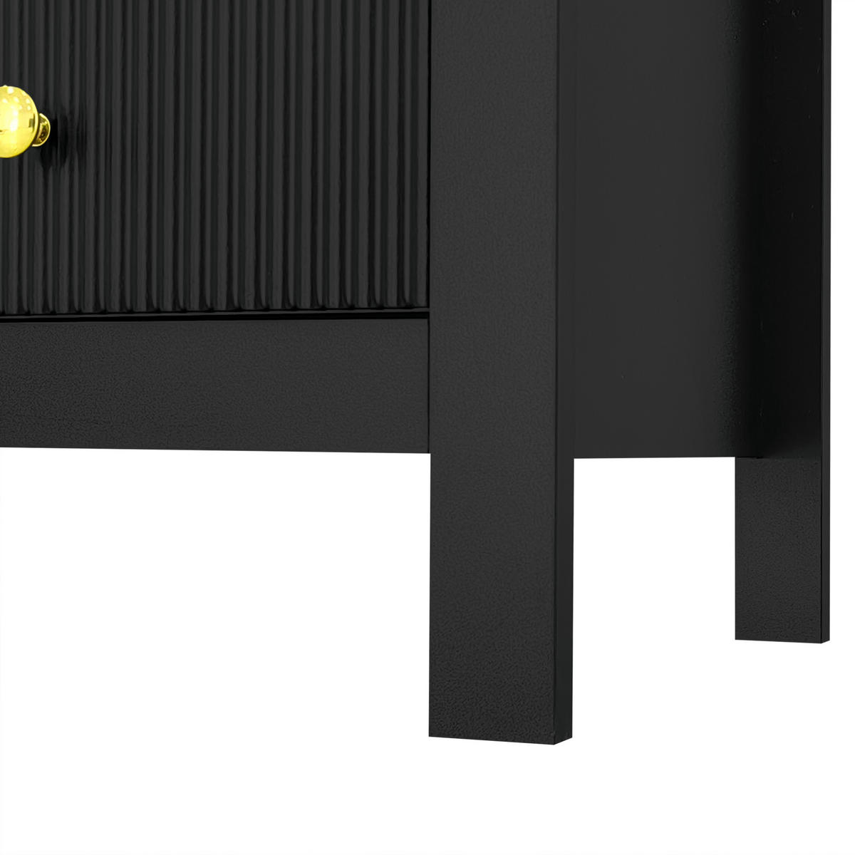 KOMMODE in Schwarz mit Spezialtüren und 5 Schubladen für Wohnzimmer, B79/T39.5/H80.5 cm - Schwarz, Holzwerkstoff (79/80.05/39.5cm) - STILVORA