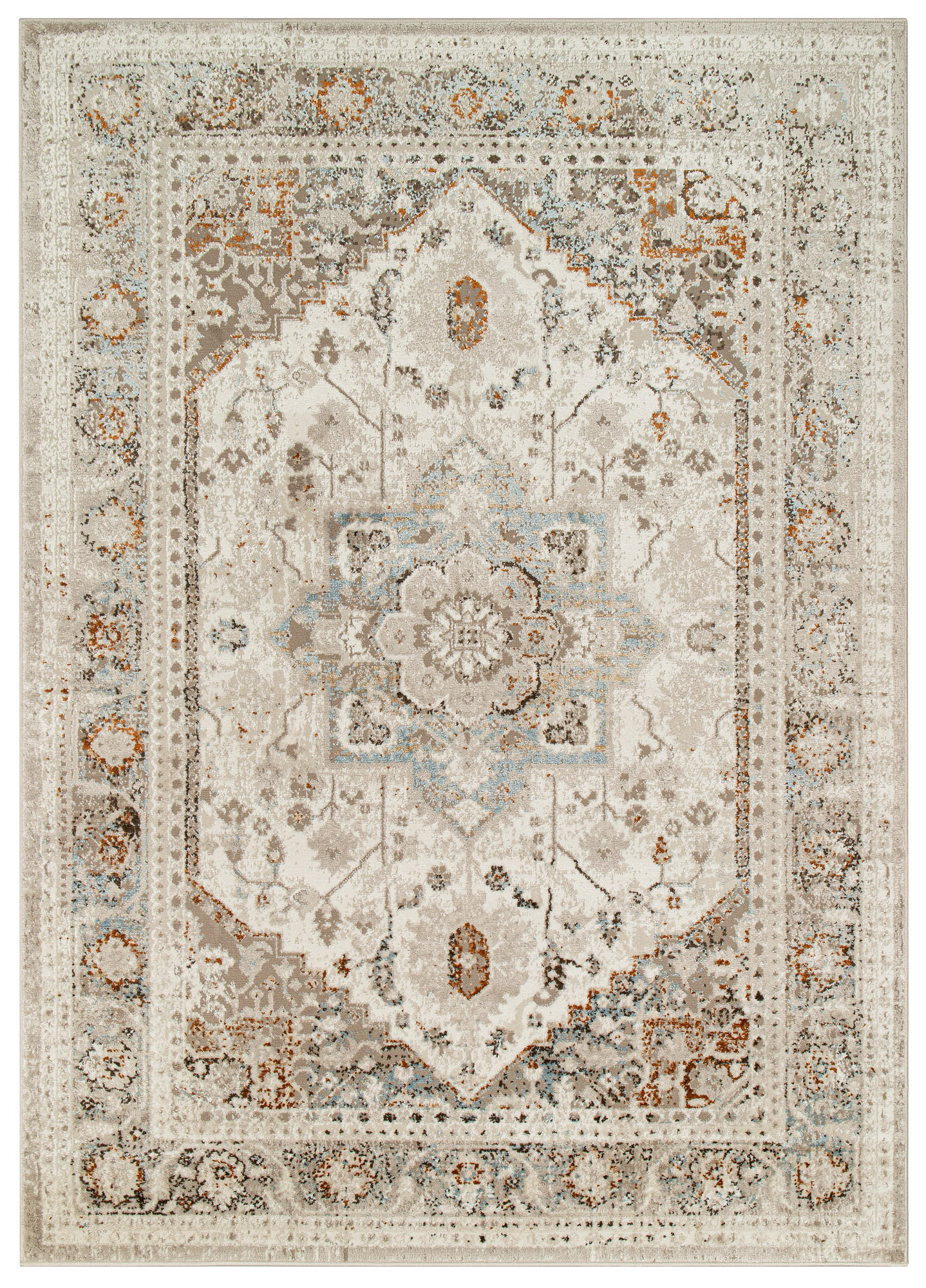 TEPPICH RETRO Weiß 160/220 cm - Weiß, Textil (160/220cm) - Tapiso