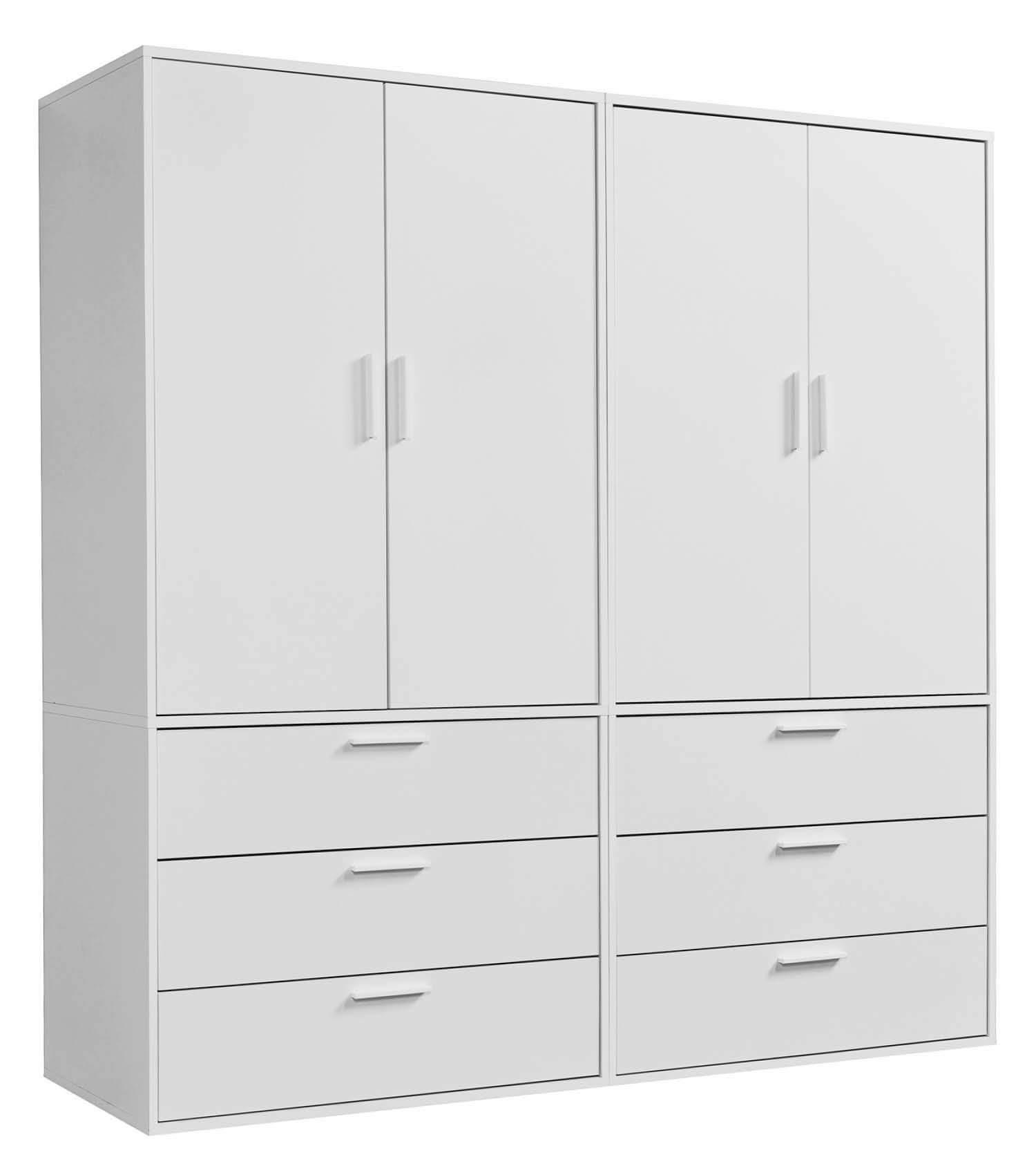 Mokebo Kleiderschrank Weiß 180x234x58 cm