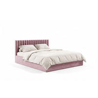 POLSTERBETT Fame Rosa 160x200 cm, mit Bettkasten und Paneel-Kopfteil - Rosa, Holzwerkstoff/Textil (160/200cm) - Bettso