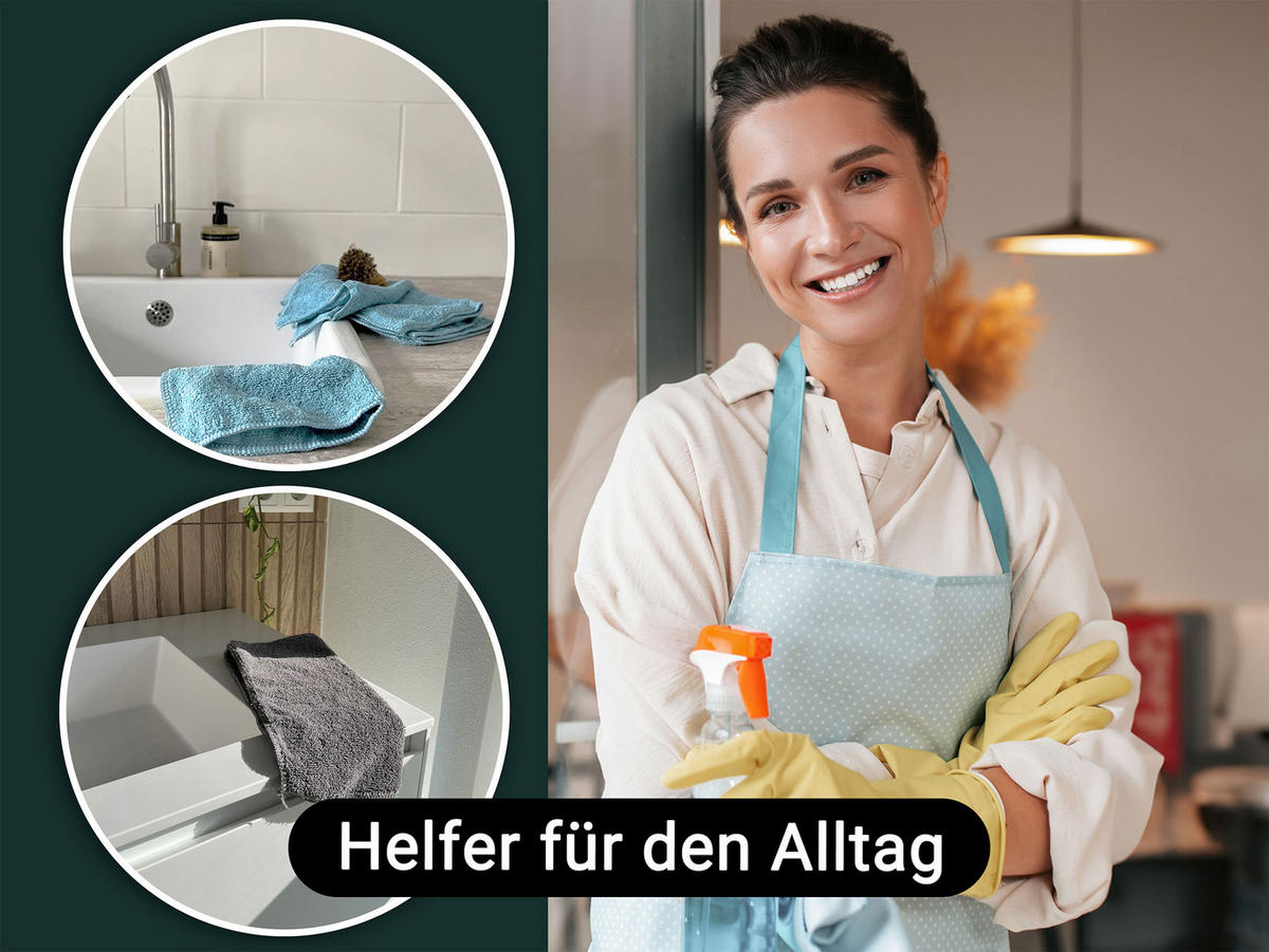 REINIGUNGSTÜCHER, 20er-Set, 30x30 cm, 80% Polyester, 20% Polyamid, farblich sortiert - Multicolor, Textil (30/30cm) - Zollner