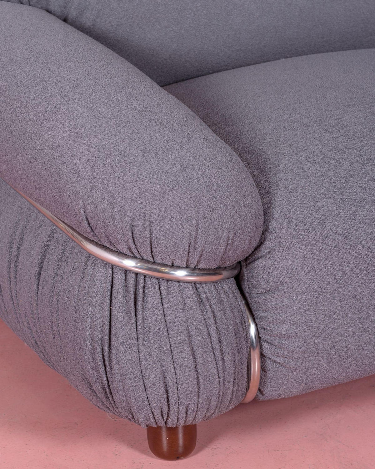 EINSITZER-SOFA GEPOLSTERT Textil Grau - Grau, Textil (108/63/96cm) - Nest Dream