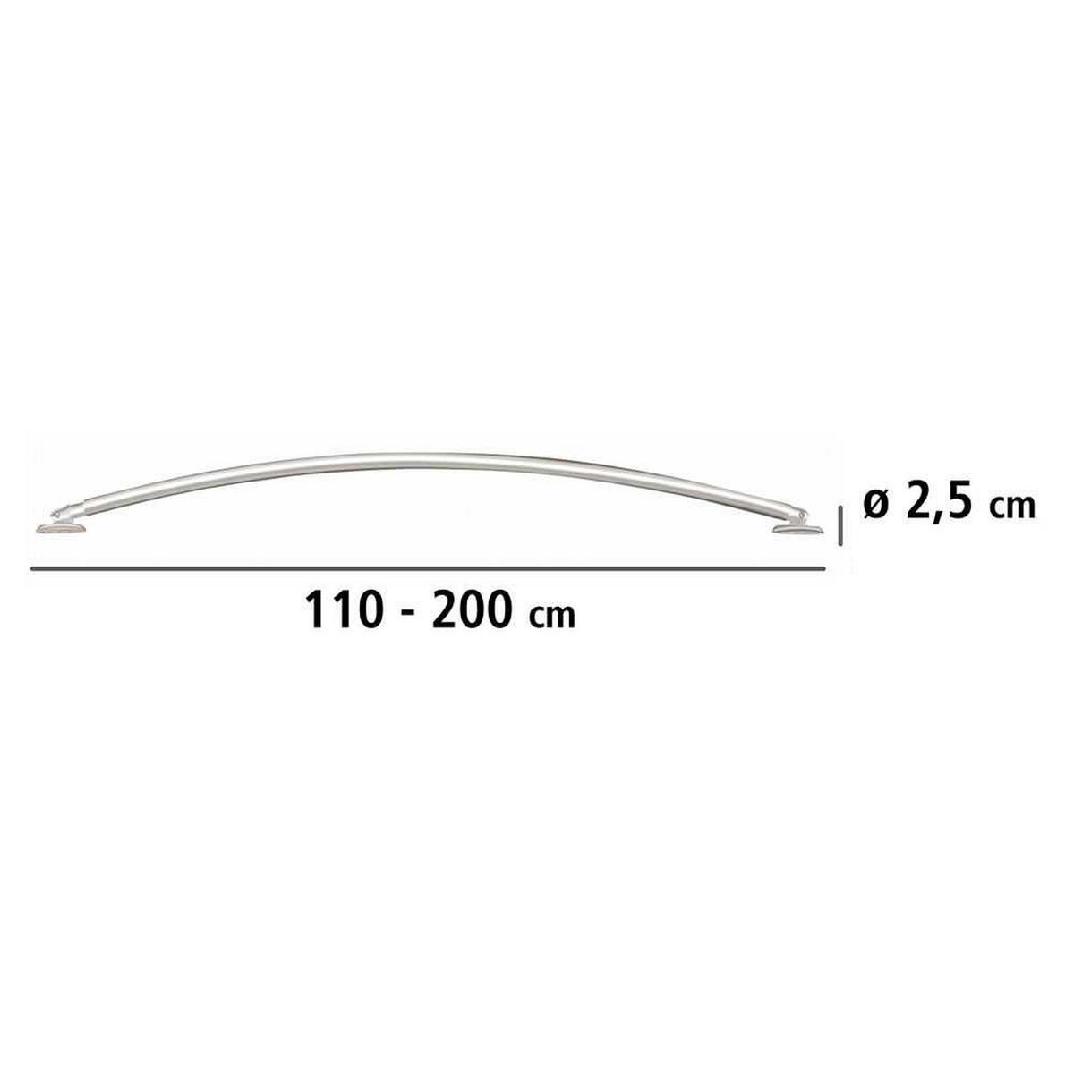 TELESKOP-BADEWANNENSTANGE Aluminium - Silberfarben, Metall (2.5cm) - Wenko