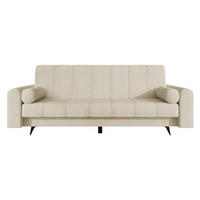 SCHLAFSOFA Zuri - Beige/Schwarz, Holz/Textil (240/93/91cm) - MIRJAN24